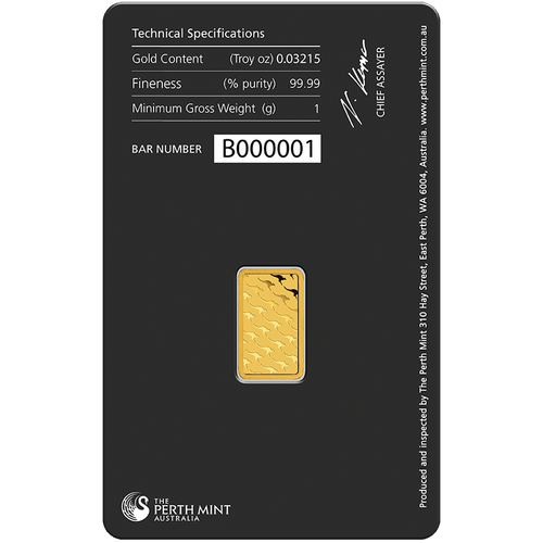 Looking for Gold Bullion? Perth Mint 1g Gold Minted Bar | NZ