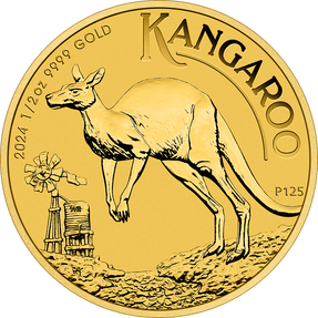 1/2oz Gold Bullion Coin Kangaroo Perth Mint