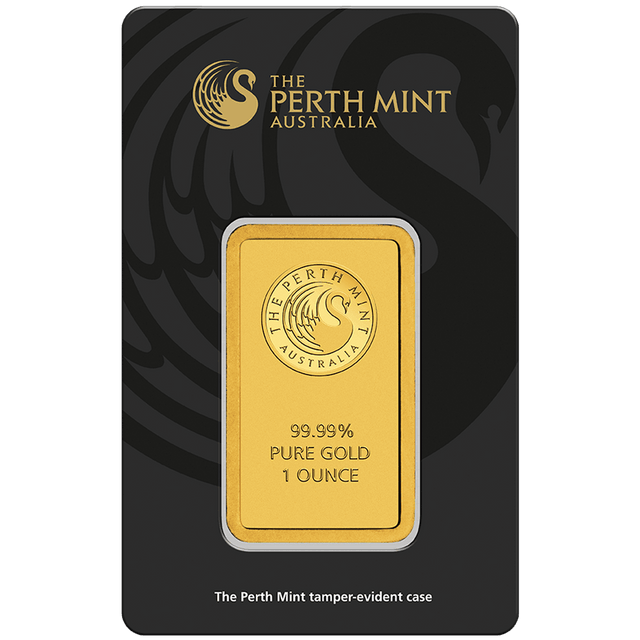 1oz Gold Minted Bar Perth Mint - New Zealand Mint