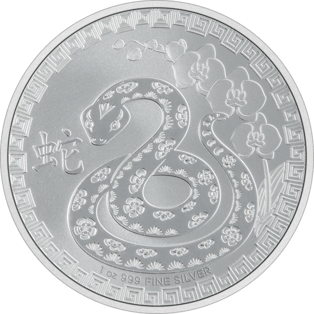 1oz Silver Bullion Coin Year Of The Snake Niue 2025