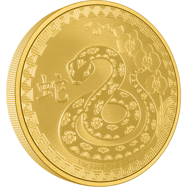 1oz Gold Bullion Coin Year of the Snake Niue 2025