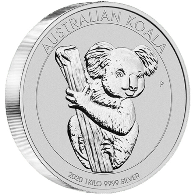 1kg Silver Perth Mint Koala - 2020