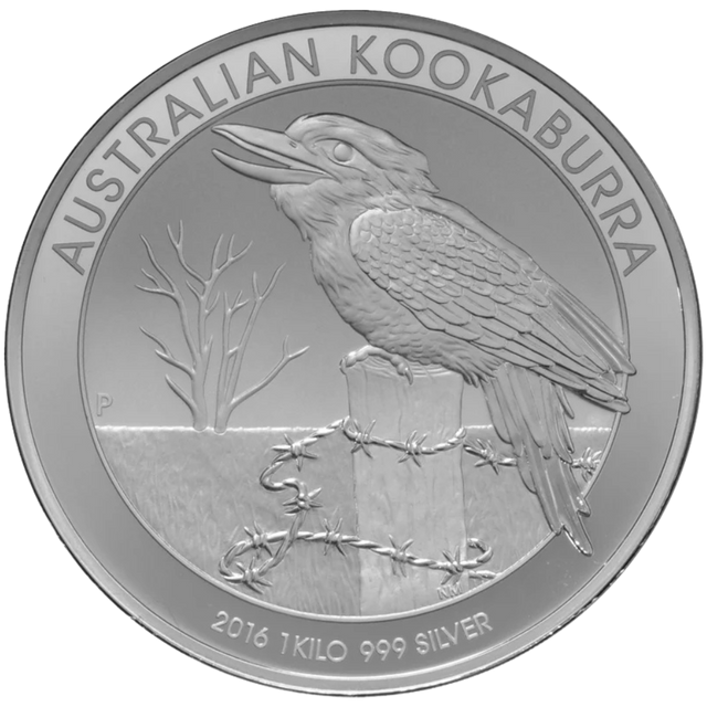 1kg Silver Perth Mint Kookaburra - 2016