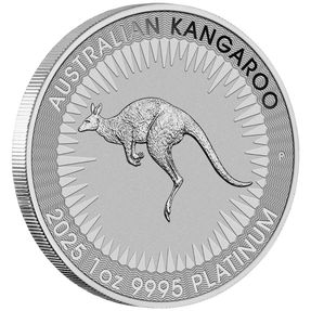 1oz Platinum Bullion Coin Kangaroo Perth Mint