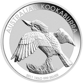 1kg Silver Perth Mint Kookaburra - 2011