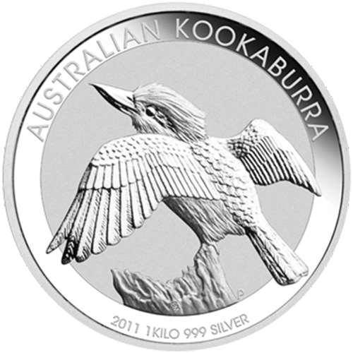 1kg Silver Perth Mint Kookaburra - 2011