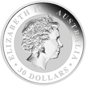 1kg Silver Perth Mint Kookaburra - 2014